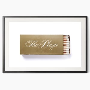 New York Hotel The Plaza Matchbox kunst aan de muur Elegante woondecoratie Reiscadeau Iconische plek Luxe woonkamerinrichting New Yorkse stadsmuurkunst