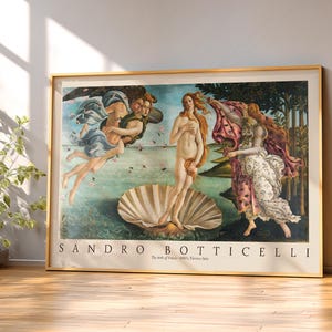 Botticelli Birth of Venus Print, Museum Quality image 7