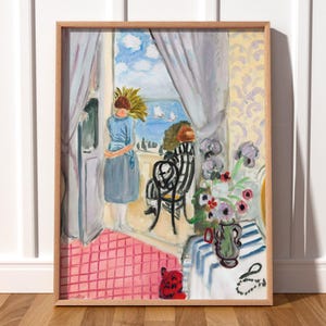 Henri Matisse Druck, Les Regates de nice, Côte d'Azur, Hochzeitsgeschenk, Wohnzimmerdekor, Schlafzimmerkunst, Strandkunst mit Blick auf das Meer