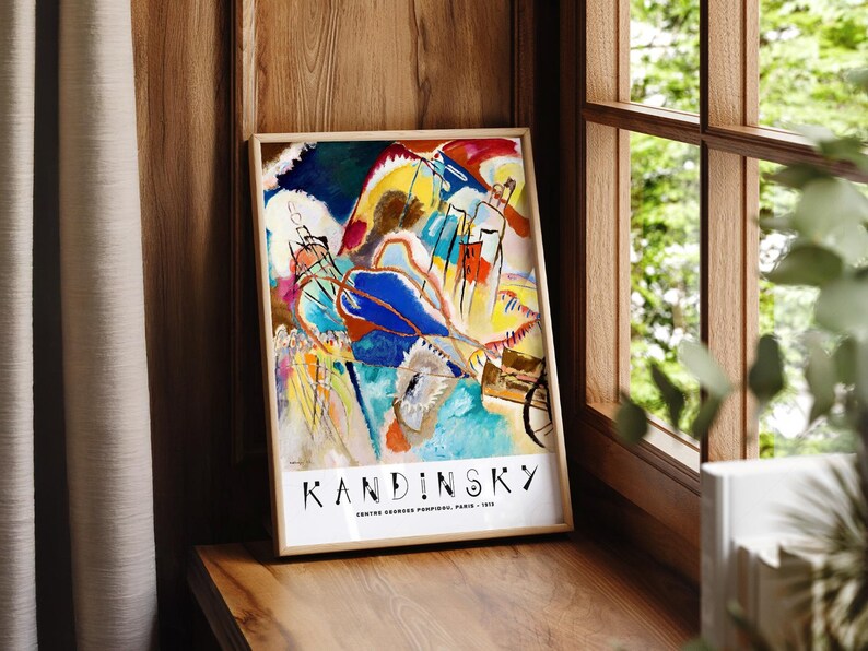 Wassily Kandinsky Print, Exhibition Poster, Museum print, Abstract painting 2 image 2