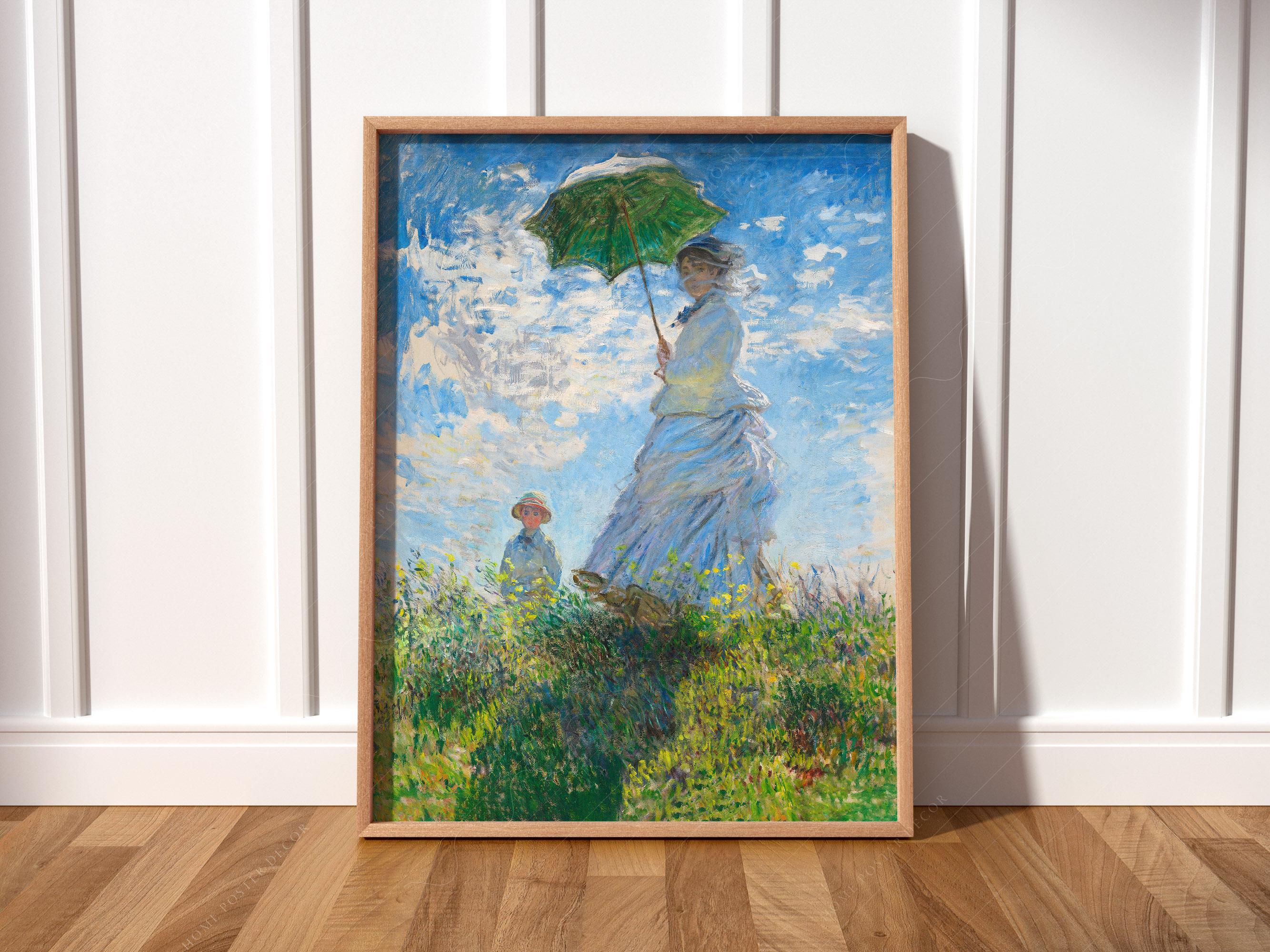 クロード・モネ「Woman with 伴わ a Parasol-Madame Mone