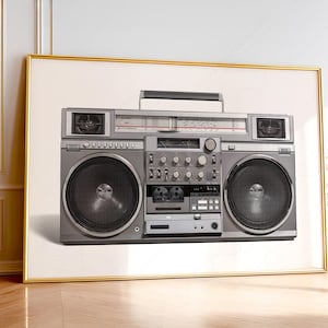 RC M90 Boombox Art Print, 80s Hip Hop Decor - Etsy