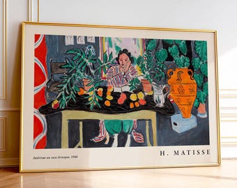Henri Matisse Print, Interior with an Etruscan Vase, Landscape format 31