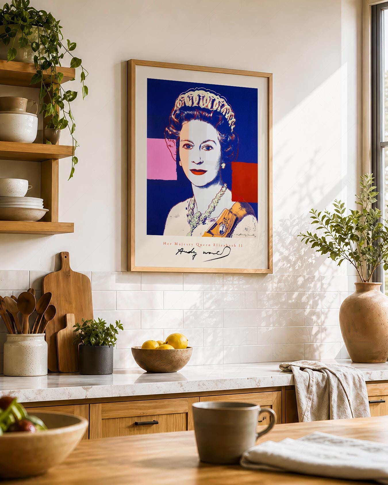 Queen Elizabeth II, Andy Warhol Poster, Pop Art, Famous Portrait