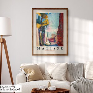 Henri Matisse Arcueil Print, Modern Bold Colors Home Decor image 9