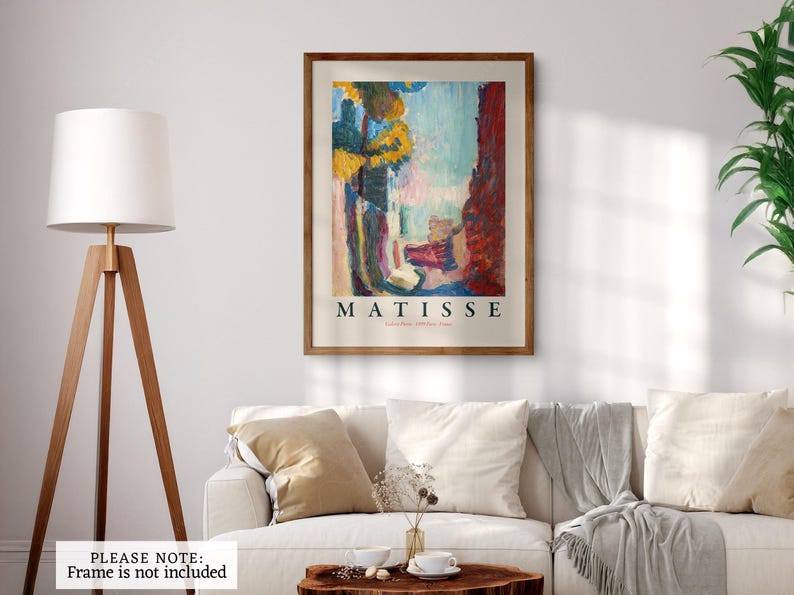 Henri Matisse Arcueil Print, Modern Bold Colors Home Decor image 9