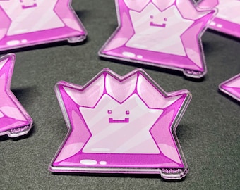 Gemstone Ditto // Acrylic Pin (1.5 inches)