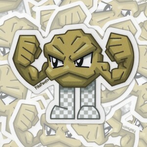 Geo_dude.png // 3in Transparent Glossy Vinyl Sticker