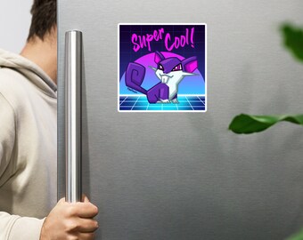 Super Cool! Rat-tata // Refrigerator Art Magnet