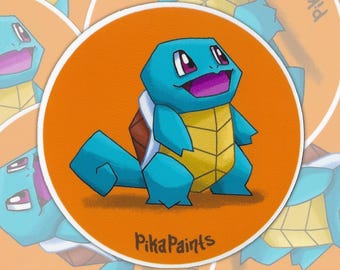 Pocket Monster Squirtle // Glossy Vinyl Sticker (3 inches)