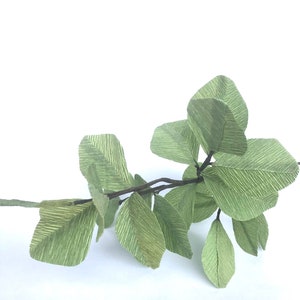 Handmade Crepe Paper Silver Dollar Eucalyptus