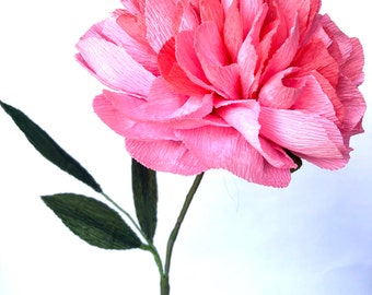 Handmade Crepe Paper Flowers- Double Bomb Peonies, Peonies, Spring Flowers, Wedding Flowers