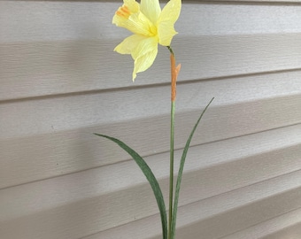 Handmade Crepe Paper Daffodils