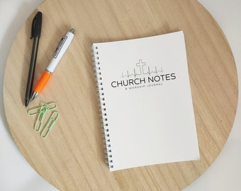 Church Notebook || Sermon Notes || Church Notes || Worship Journal || Christian Gift || Christian Resources || Church Resources