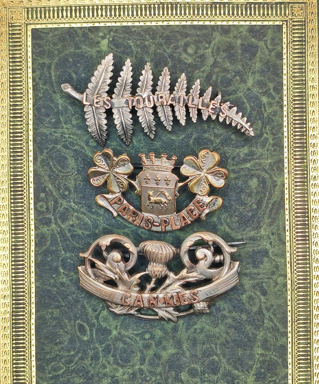 Broche Ancienne Lion De Belfort - Cuivrée Et Argentée, Bon état Occasion