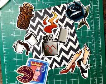 Sticker pack Inspired by Twin Peaks