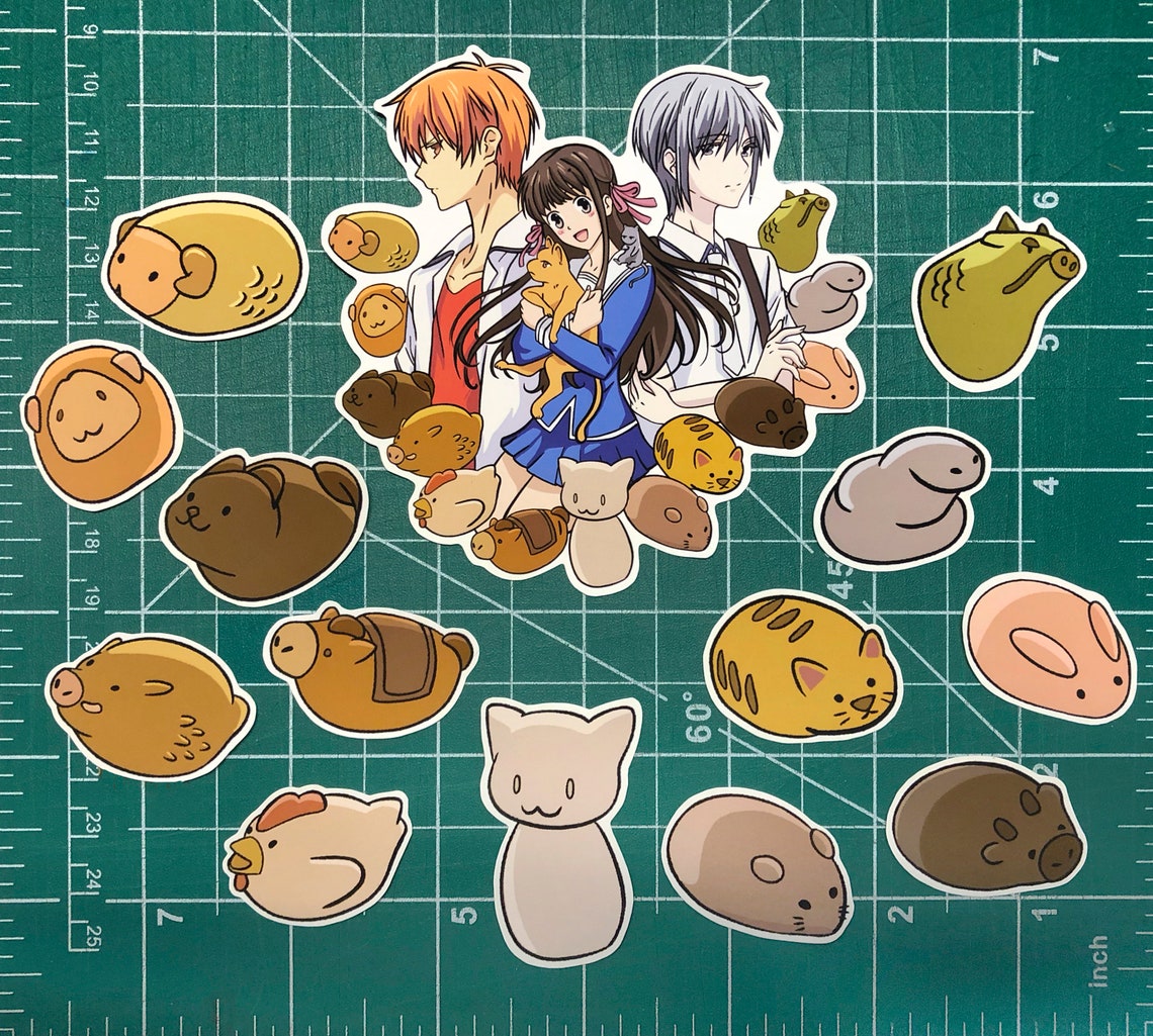 Fruits Basket inspired Sticker Pack with Zodiac Clay Figures Etsy