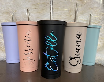 Personalized Teacher Gift, Stocking Stuffer Idea, Custom Tumbler with Straw, Bachelorette Party Cups, Personalized Tumbler, Christmas Gift