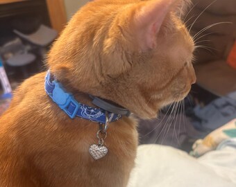 Handmade Fabric Cat Collar: Breakaway Safety Buckle, Floral & Bandana Designs