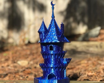 Wizard Dice Tower (Fates End) - Wizard Class Themed Dice Tower fo D&D, Pathfinder, Fate, Savage Worlds, RPGs and Board Games