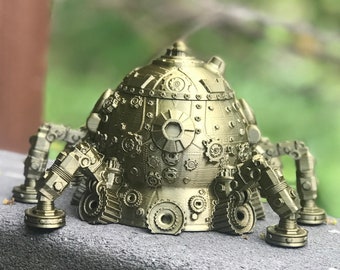 Octo Tank Dice Vault - Steampunk Octopus Themed Dice Storage Vault, Perfect for RPGs like D&D, 5e, Pathfinder, Cyberpunk, Cthulhu, Mork Borg