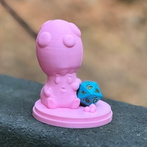 Little Mushroom Guy Dice Guardian - Mushroom Themed Dice Display for D&D, Pathfinder, Fate, Savage Worlds, RPGs and Board Games