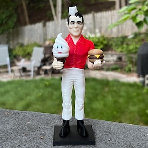 Carl the Ice Cream Man - Miniature Version of American Giant Based on Mark Cline Design, Vintage, Roadside America, Route 66, Normal IL