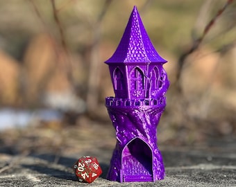 Fae Villa Dice Tower - Fairy Forest Themed Dice Tower for Tabletop RPG & Board Games (Dungeons and Dragons, Call of Cthulhu, Mork Borg)