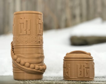 Monk Mythic Mug Can Holder - Monk Themed "Beer Stein" Can Holder by Ars Moriendi (D&D, 5e, Pathfinder, RPG, Dice)