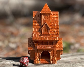 Tavern Dice Tower - Tavern Themed Dice Tower for Tabletop RPG & Board Games (Dungeons and Dragons, Call of Cthulhu, Mork Borg)