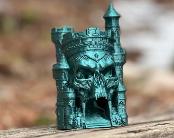 Skull Castle Dice Tower - MOTU Inspired Dice Tower for Tabletop RPG & Board Games (Dungeons and Dragons, Call of Cthulhu, Mork Borg)