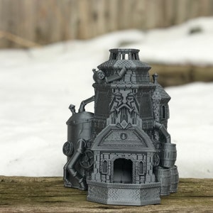 Dwarf Brewery Dice Tower (Fates End) - Dwarf Brewery Themed Dice Tower for D&D, Pathfinder, Fate, Savage Worlds, RPGs and Board Games