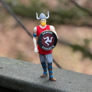 Viking - Miniature Version of Galva IL American Giant Based on International Fiberglass Design, Kewish Concrete, Carpet Viking, Isle of Man