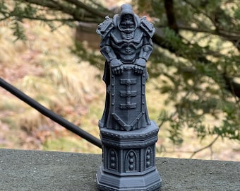 Statue of the Templar - Sci Fi/Apocalyptic Tabletop Terrain for RPGs and Miniature Games like 40k, Starfinder, D&D, Mork Borg