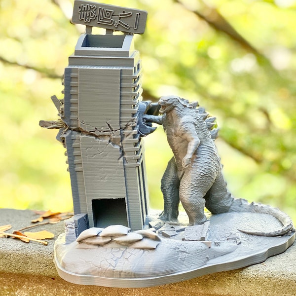 Madzilla Dice Tower - Lizard Monster Themed Dice Tower for Tabletop RPG & Board Games Like Dungeons and dragons, Call of Cthulhu, Mork Borg