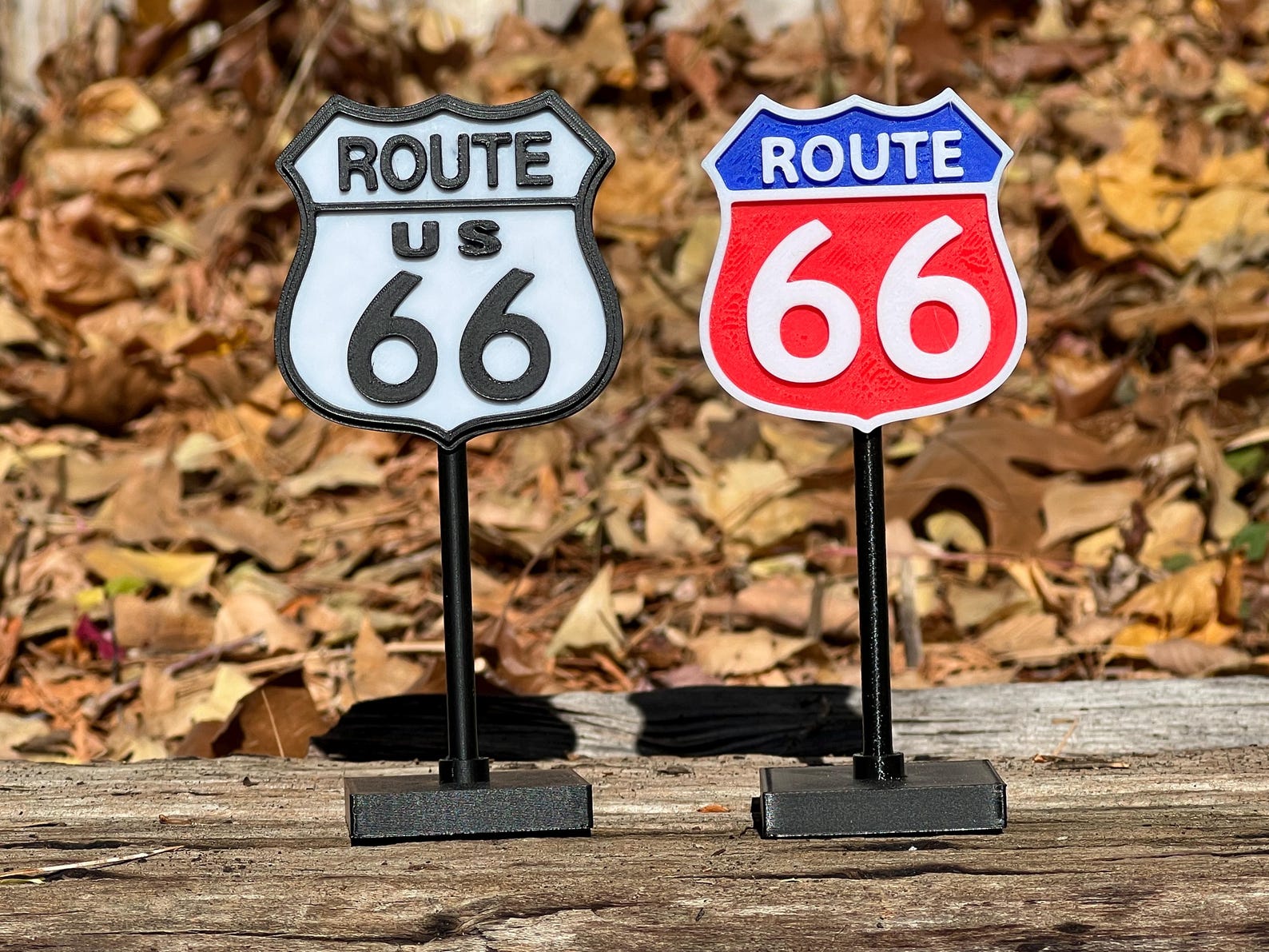 Route 66 Signs - Miniature Versions of the US Route 66 Road Sign ...