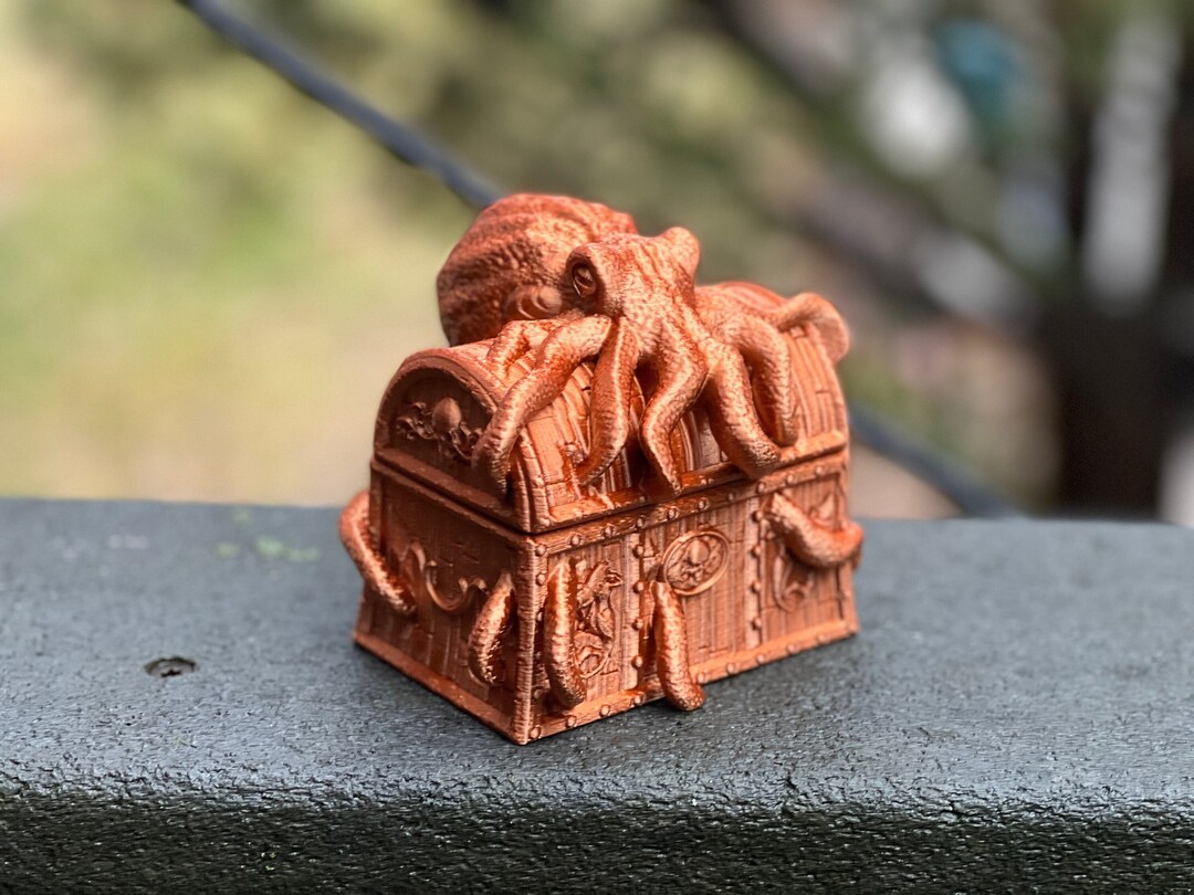 Davy Jones Dice Vault Pirate/octopus Themed Dice Storage Etsy
