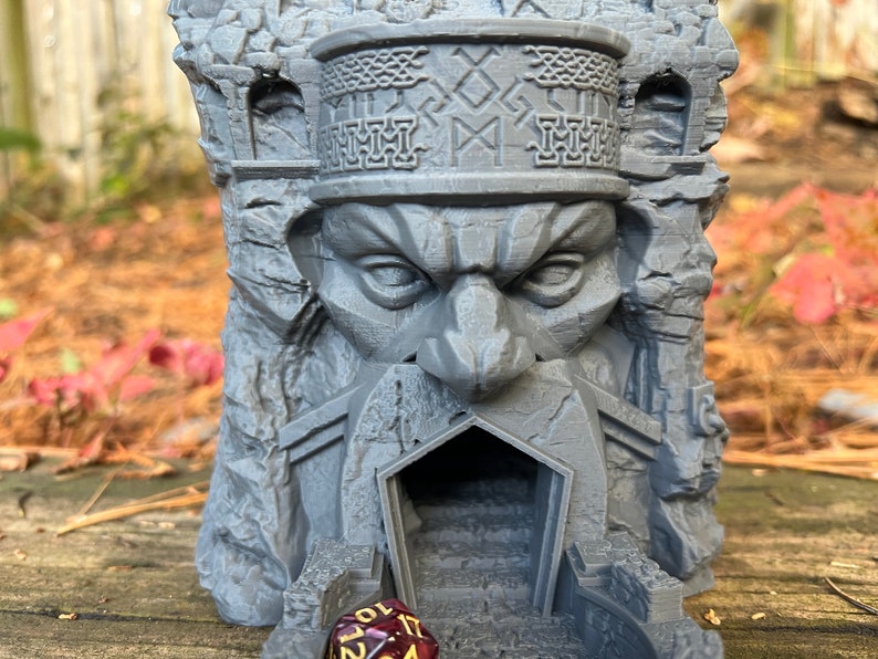 Dwarf Bastion Dice Tower Dice Tower for Tabletop Minis, RPG & Board Games Like Dungeons and Dragons, Warhammer, Call of Cthulhu, Mork Borg image 5