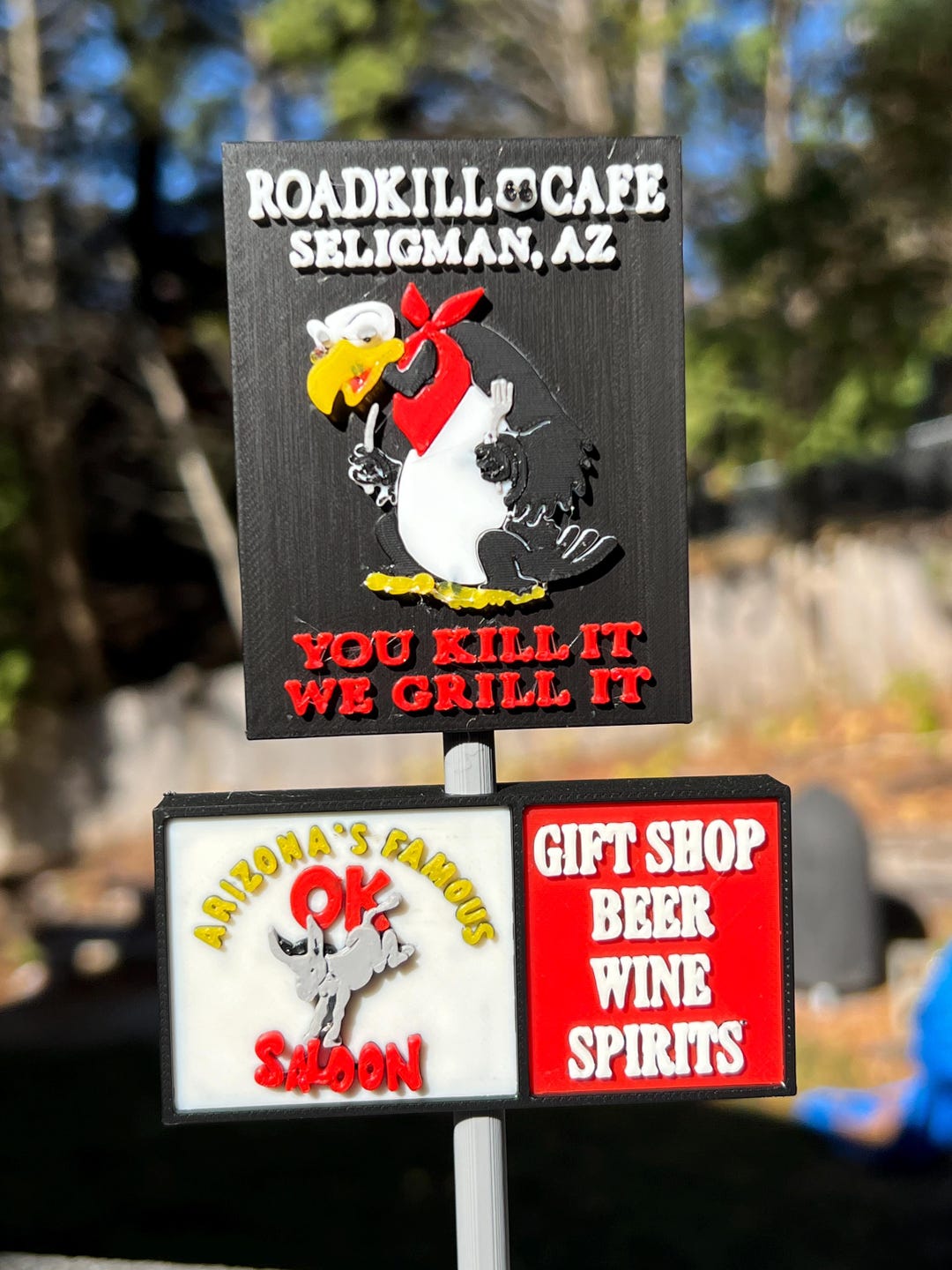 Roadkill Sign Roadkill Cafe/ok Saloon Sign - Miniature Version of the Roadkill Cafe ...