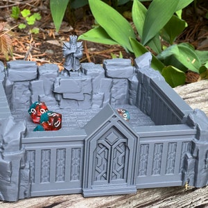 Plateau de dés nain - Plateau de dés sur le thème nain pour RPG de table et jeux de société Donjons et Dragons, Pathfinder, Call of Cthulhu, Mork Borg