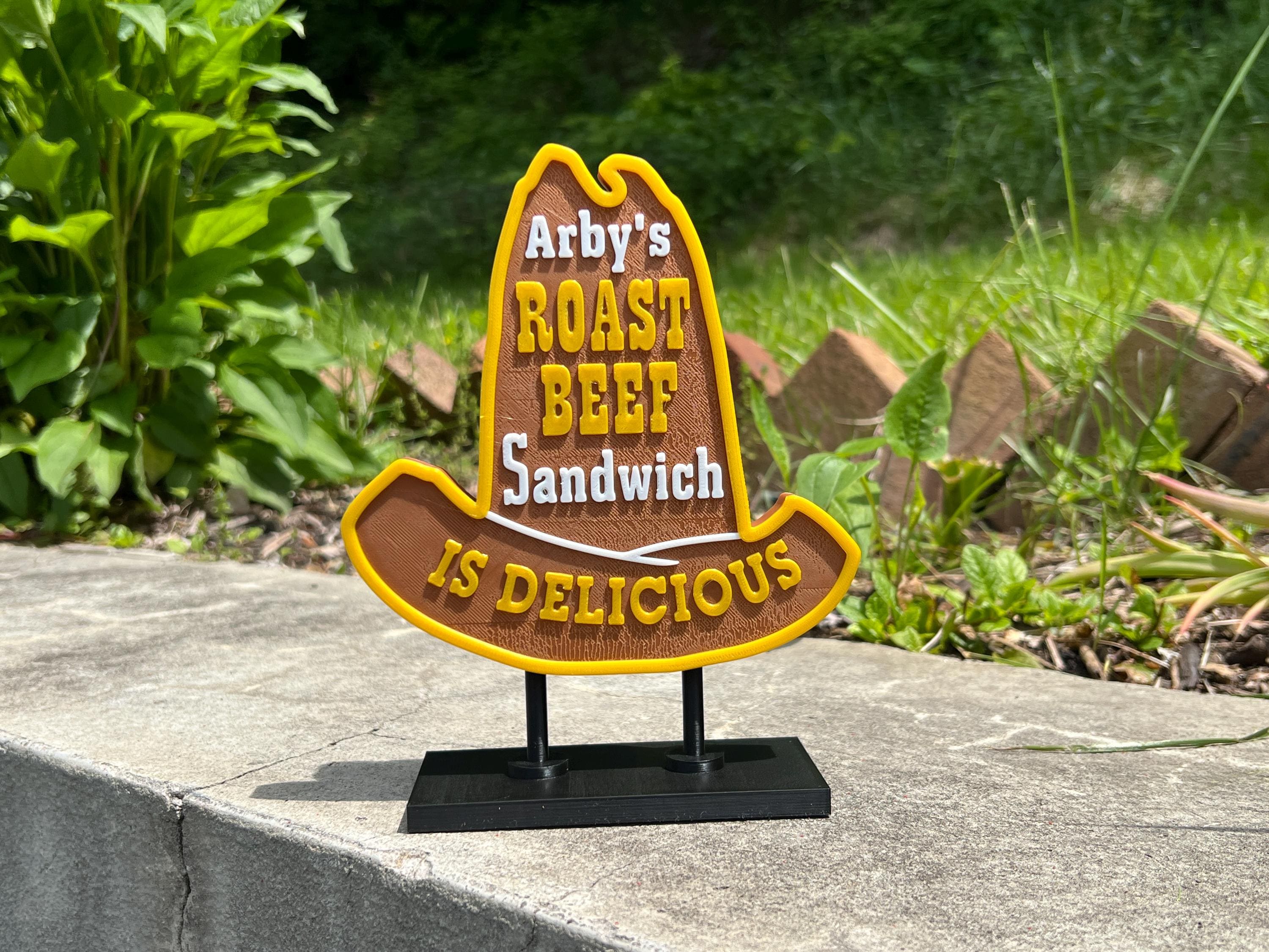 Arby's　ヴィンテージ　看板 Classic Arby's Sign - Miniature Version of Vintage 10-gallon Hat