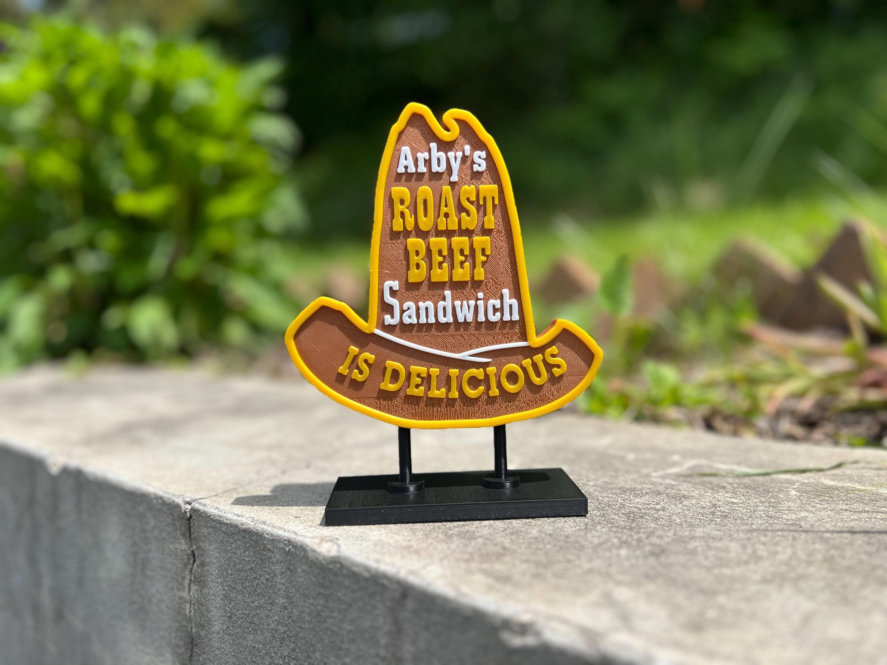 Classic Arby's Sign - Miniature Version of Vintage 10-gallon Hat Arby's ...