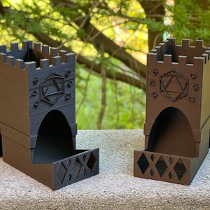 Mini GM Screen Dice Towers - MagiCrate Miniature Dice Towers Designed to Hang on GM Screens Dungeons and Dragons, Mork Borg, Pathfinder