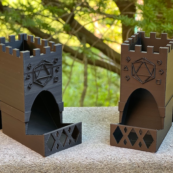 Mini GM Screen Dice Towers - MagiCrate Miniature Dice Towers Designed to Hang on GM Screens Dungeons and Dragons, Mork Borg, Pathfinder
