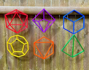 Polyhedral Dice Wall Decor (Individual) - Nerdy/Geeky Home, Outdoor  Office Decorations Great for D&D, RPG, Board Games, Game Rooms, Decks