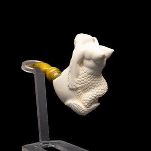 Hand Carved Naked Lady, Straight Stem Meerschaum Pipe, Unsmoked Meerschaum Pipe, The Best Block Meerschaum