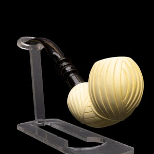 Große gewirbelte Meerschaum-Pfeife, ungerauchte Pfeife