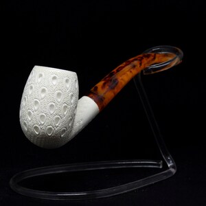Lattice Brandy Meerschaum Pipe, Classic Lattice, The Best Block Meerschaum, Unsmoked Meerschaum