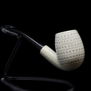 Lattice Brandy Meerschaum Pipe, Classic Lattice, The Best Block Meerschaum, Unsmoked Meerschaum