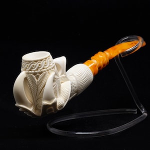 Large Eagle&#39;s Claw Meerschaum Pipe, 100% Solid Block Meerschaum, Unsmoked Meerschaum Pipe